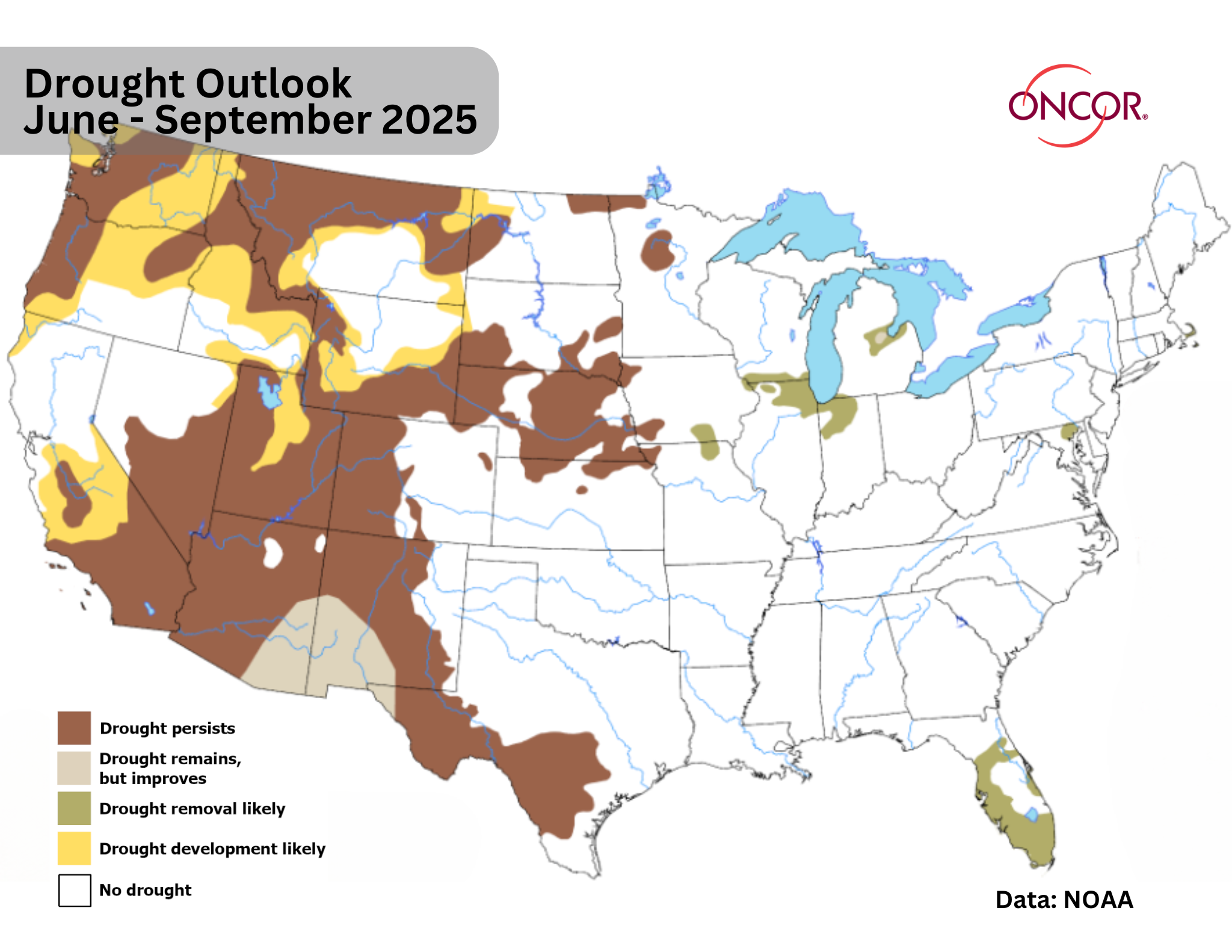 Drought Outlook Summer 2025 - 1