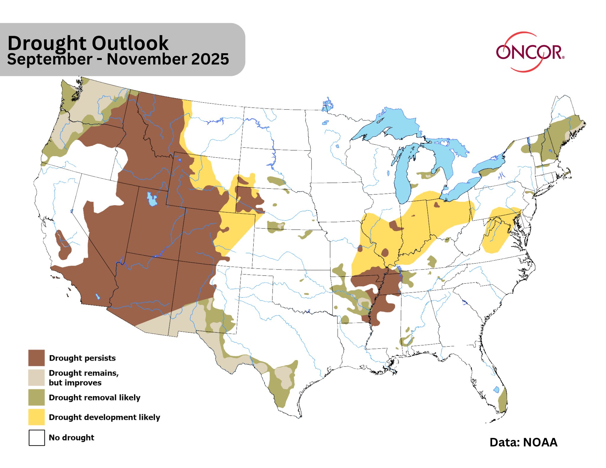 Drought outlook for fall 2025