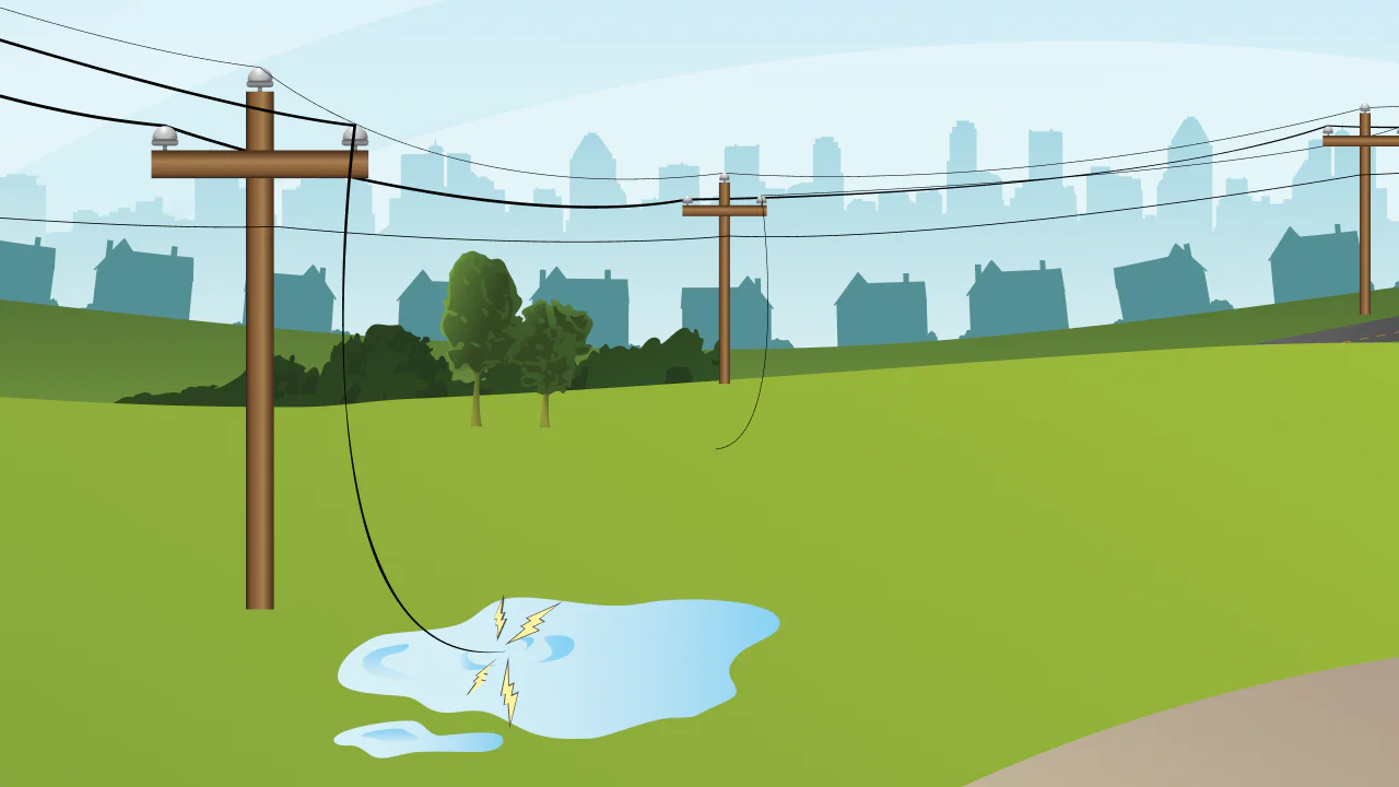 Water and Electricity Don't Mix Image