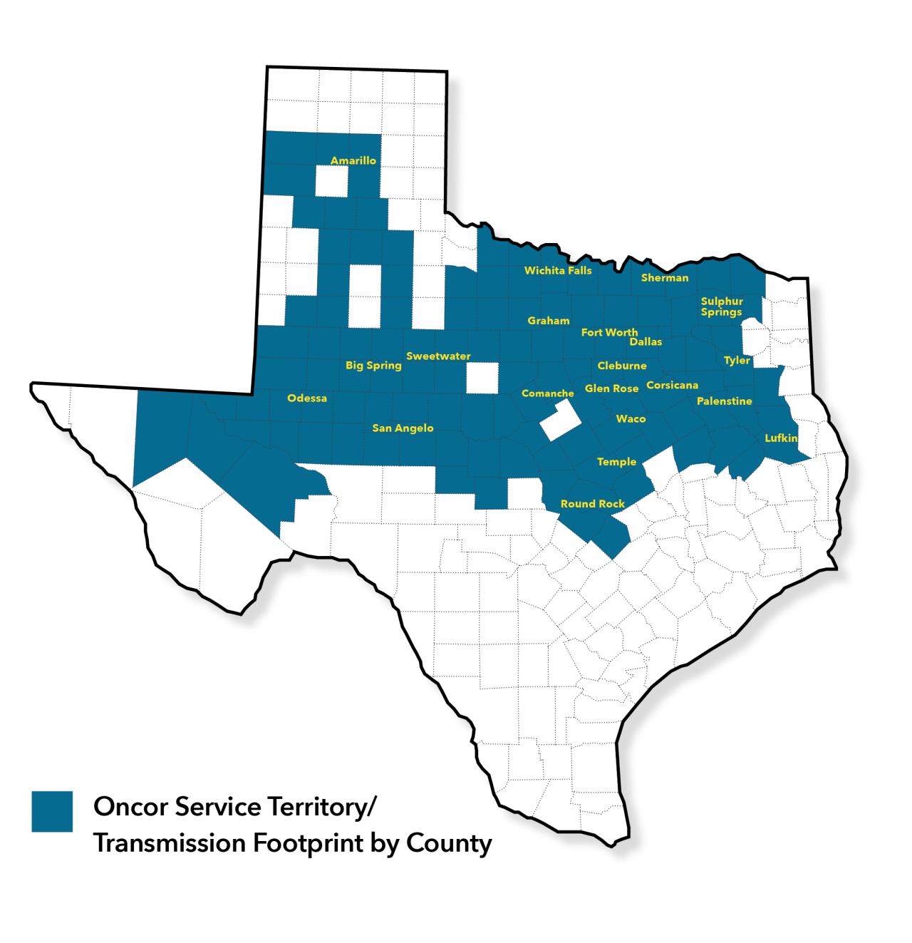Map Of Central Texas Counties - Updated Zommed In Map