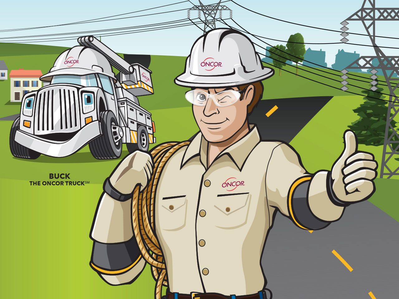 Safety coloring page for kids
